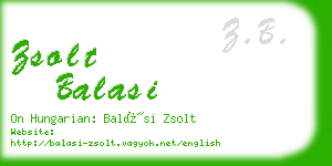 zsolt balasi business card